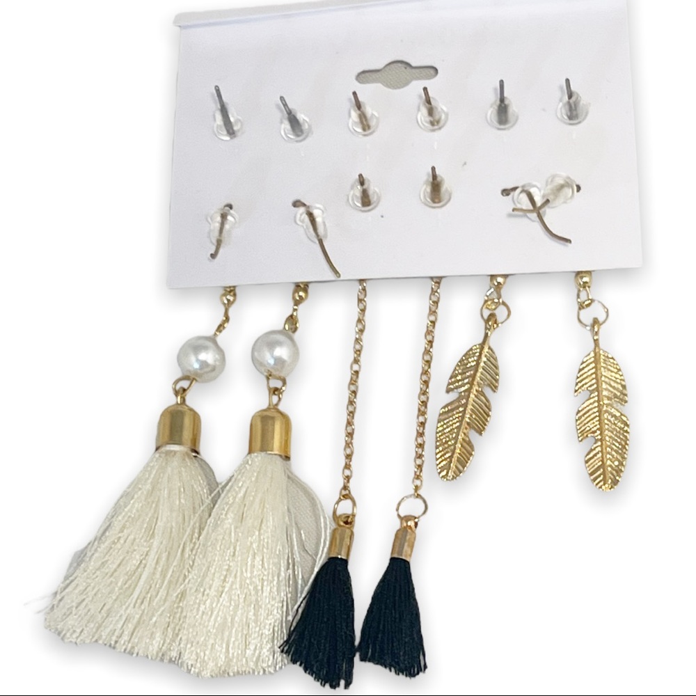 6 Pair of Fashion Earrings - Picture 8 of 8